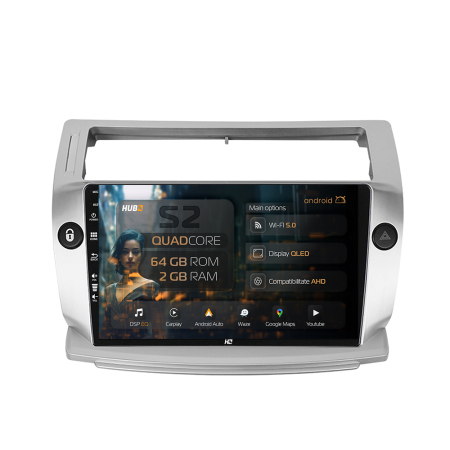 C4 2004-2010 - Carplay Android 13 Honda Civic 2gb | Hub64.ro