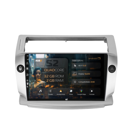 C4 2004-2010 - Carplay Android 13 Honda Civic 2gb | Hub64.ro