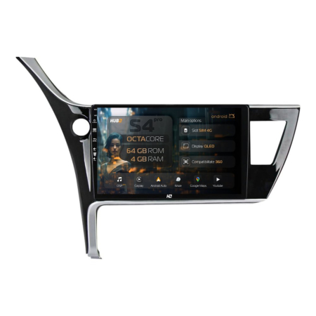 Navigații Toyota Auris 2015-2018 - Navigatie Android Corolla / Auris (2017-2020) QLED | Hub64.ro