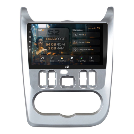 Navigații Dacia Logan 2008-2012 - Carplay Android Dacia Logan 2GB | Hub64.ro