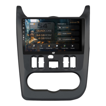 Navigații auto dedicate - Navigatie Android Dacia Logan QLED | Hub64.ro