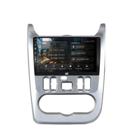 Logan 2008-2012 - Navigatie Android 13 Dacia Logan 8GB | Hub64.ro