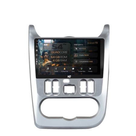 Logan 2008-2012 - Navigatie Android 13 Dacia Logan QLED | Hub64.ro