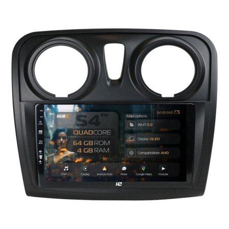 Navigații Dacia Logan 2012-2020 - Navigatie Android Dacia 9" QLED | Hub64.ro