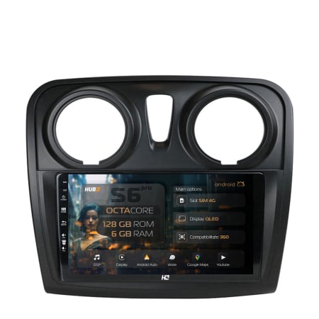 Logan 2012-2020 - Navigatie Android Multimedia DACIA 4G 6GB | Hub64.ro