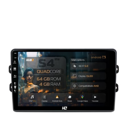 Captur 2013 - >> - Navigatie Android 13 DACIA 4+64GB OCTACORE | Hub64.ro