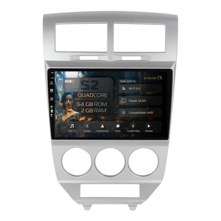 Caliber 2006-2010 - Carplay Android 13 Dodge Caliber 2GB | Hub64.ro