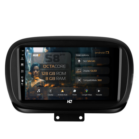 500X 2014 - >> - Navigatie Fiat 500X 2014-2020 8+128GB | Hub64.ro