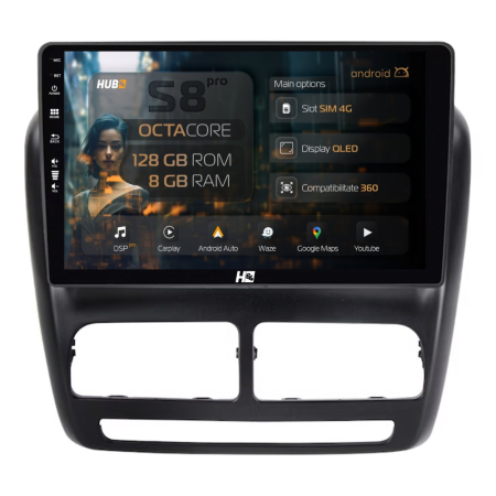 | Playere si Accesorii Universale | - Navigatie Android Fiat Doblo (2010-2015) 8GB | Hub64.ro