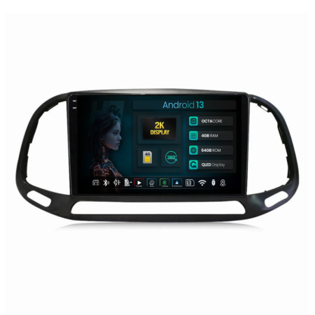 Navigații Fiat Doblo 2015+ - Navigatie Android Fiat Doblo (2015+) 4GB | Hub64.ro