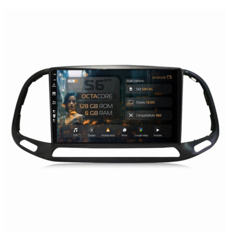 Navigații Fiat Doblo 2015+ - Navigatie Android Fiat Doblo (2015+) 6GB | Hub64.ro