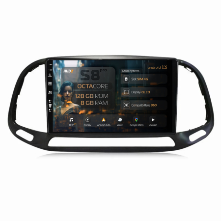 Doblo 2015+ - Navigatie Fiat Doblo 2015+ 8+128GB | Hub64.ro