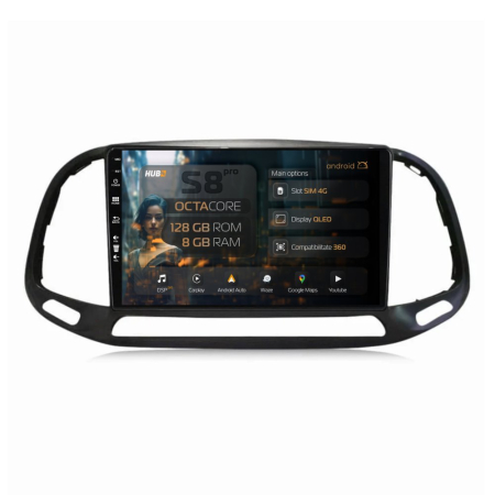 Navigații Fiat Doblo 2015+ - Navigatie Android Fiat Doblo (2015+) 8GB | Hub64.ro