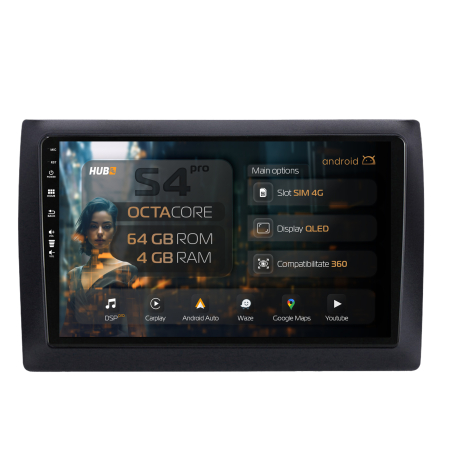 Stilo 2001-2010 - Navigatie Android 13 QLED Fiat Stilo | Hub64.ro