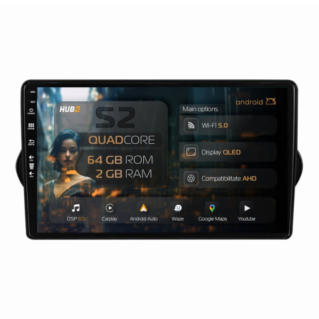Navigații Fiat Tipo 2015-2021 - Navigatie Android Fiat Tipo (2015-2021) 2GB | Hub64.ro
