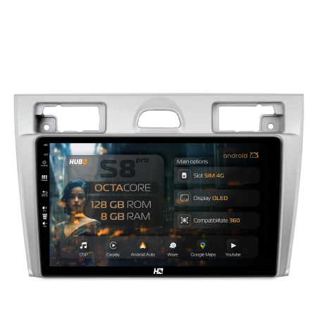 Fiesta 2002-2008 - Navigatie Android 13 Ford Fiesta 8GB | Hub64.ro