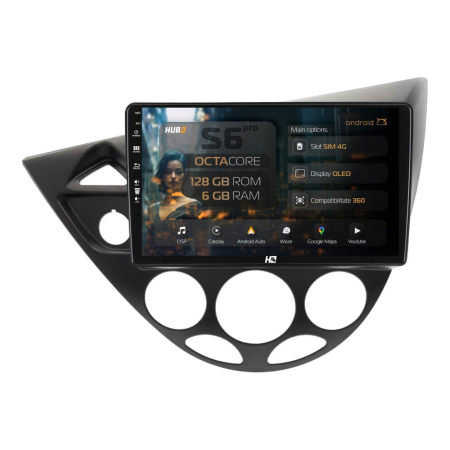 Navigații Ford Focus MK1 1998-2004 - Navigatie Android Ford Focus 1 6GB | Hub64.ro