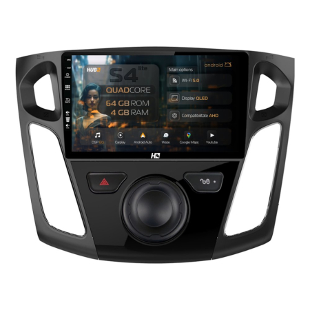 Navigații Ford Focus MK3 2011-2018 - Navigatie Android Ford Focus 3 QLED | Hub64.ro