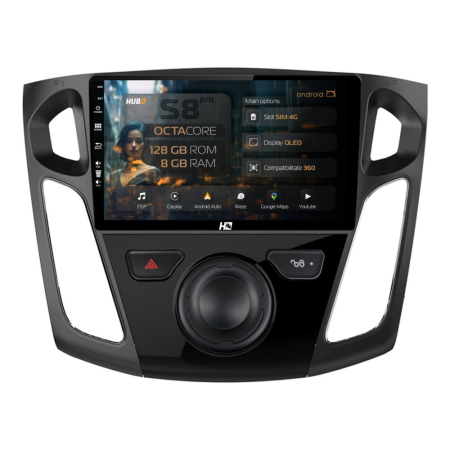 Navigații Ford Focus MK3 2011-2018 - Navigatie Android Ford Focus 3 8GB | Hub64.ro