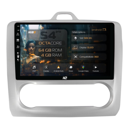 Navigații Ford Focus MK2 2004-2011 - Navigatie QLED Android Ford Focus 2 | Hub64.ro