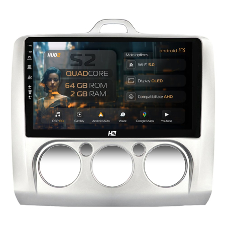 Navigații Ford Focus MK2 2004-2011 - Carplay Android Ford Focus 2 CM 2GB | Hub64.ro