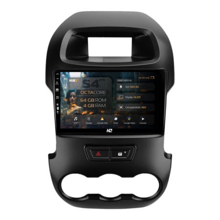 Navigații Ford Ranger 2011-2015 - Navigatie Android Ford Ranger 2011-2015 4G | Hub64.ro