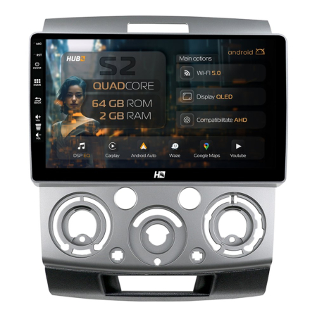 Navigații Ford Ranger 2007-2012 - Carplay Android Ford Ranger / Mazda BT50 (2007-2012) 2GB | Hub64.ro