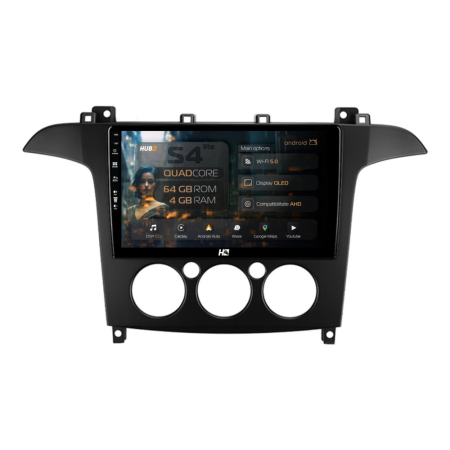 Navigații Ford S-Max 2006-2015 - Navigatie Android Ford S-Max QLED | Hub64.ro
