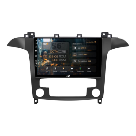 Navigații Ford S-Max 2006-2015 - Navigatie Android Ford S-Max 6+128GB | Hub64.ro