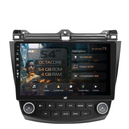 Accord 2004-2008 - Navigatie Android 13 Honda Accord 7 QLED | Hub64.ro