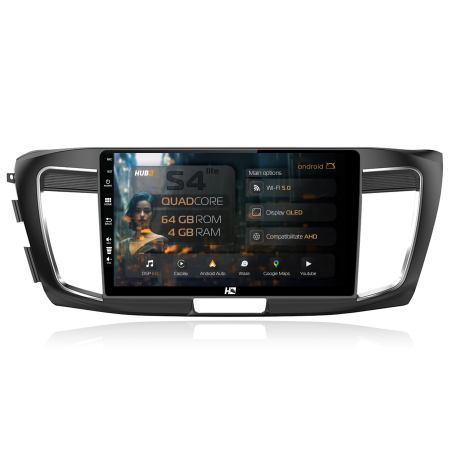 Accord 2013-2017 - Navigatie Android 13 Honda Accord 9 QLED | Hub64.ro