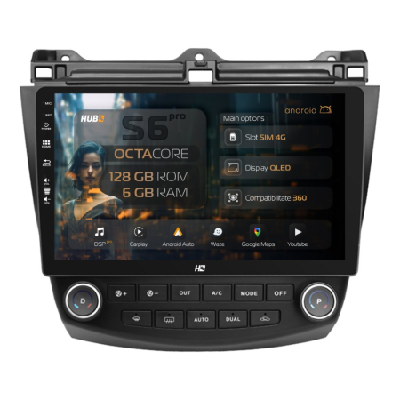 Navigații Honda Accord 2003-2008 - Navigatie Android Honda Accord VII (2003-2008) 6GB | Hub64.ro