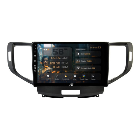 Navigații Honda Accord 2008-2012 - Navigatie Android Honda Accord VIII (2008-2012) 8GB | Hub64.ro