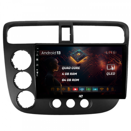 Civic 1998-2005 - Navigatie Android 13 Honda Civic QLED | Hub64.ro