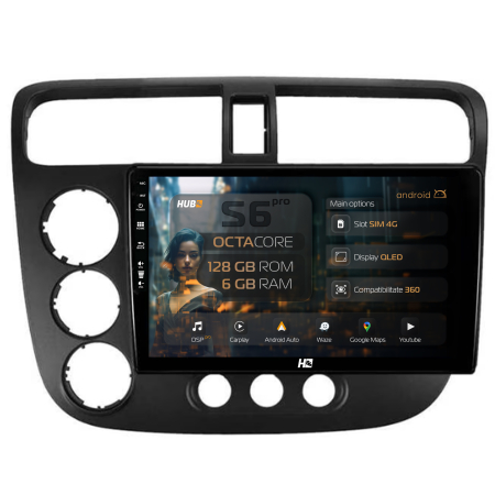 Navigatie Android 4G 6GB Honda Civic 12-15 | Hub64.ro [0]