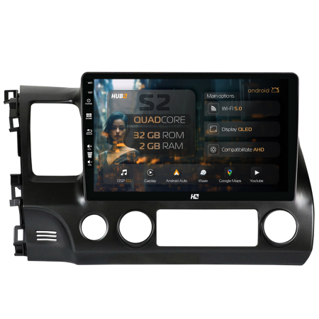 Civic Sedan 2006-2012 - Navigatie Android 13 2GB RAM VW Passat | Hub64.ro