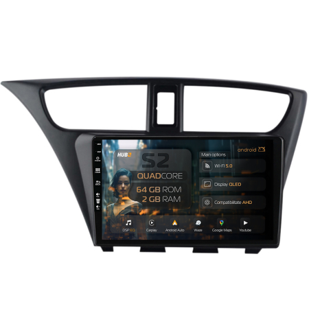 Civic Hatchback 2012-2015 - Navigatie Carplay Nissan Navara 2GB | Hub64.ro
