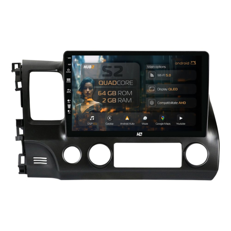 Navigații Honda Civic Sedan 2006-2011 - Navigatie Android Honda Civic Sedan (2006-2011) 2GB | Hub64.ro