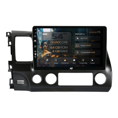 Navigații Honda Civic Sedan 2006-2011 - Navigatie Android Honda Civic Sedan (2006-2011) 4GB | Hub64.ro