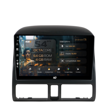 CR-V 1997-2006 - Navigatie Android 13 Honda CR-V QLED | Hub64.ro