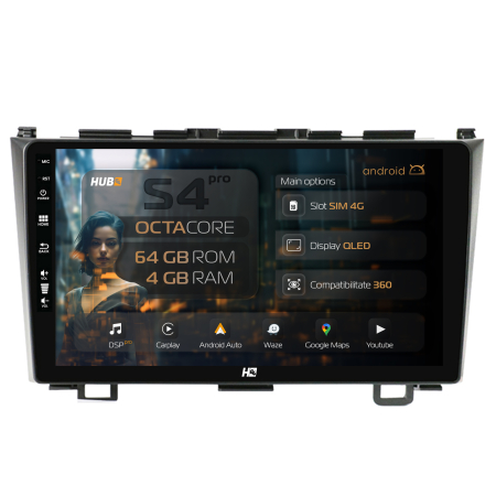 CR-V 2006-2012 - Navigatie Android 13 Honda CRV QLED | Hub64.ro