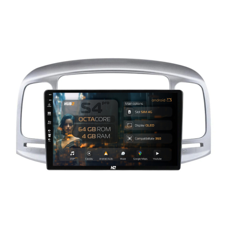 Navigatie QLED Hyundai Accent (2006-2011) 4GB | Hub64.ro [0]