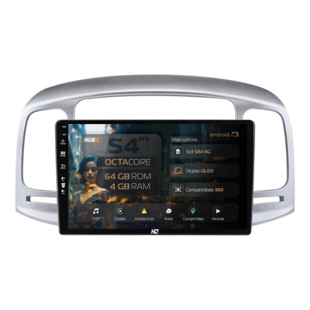 Navigații Hyundai Accent 2006-2011 - Navigatie QLED Hyundai Accent (2006-2011) 4GB | Hub64.ro