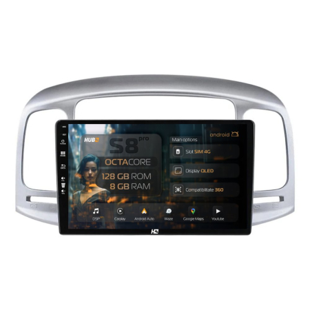 Navigații Hyundai Accent 2006-2011 - Navigatie Android Hyundai Accent (2006-2011) 8GB | Hub64.ro
