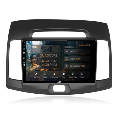 Navigații Hyundai Elantra 2006-2011 - Carplay Android Hyundai Elantra 2007+ QLED | Hub64.ro