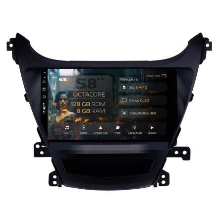 Elantra 2012-2014 - Carplay Hyundai Elantra 2012-2014 8+128GB Slot 4G | HUB64