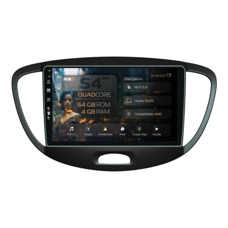 Navigații Hyundai I10 2007-2013 - Navigatie QLED Hyundai I10 2007-2013 4GB | Hub64.ro