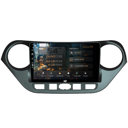 I10 2013 - >> - Navigatie QLED Hyundai I10 2013-2017 4GB | Hub64.ro