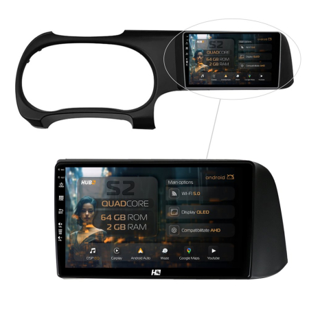 Navigații Hyundai I10 2020 - >> - Carplay Android PRO Hyundai I10 2020+ 2GB | Hub64.ro