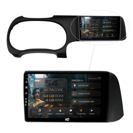 Navigații Hyundai I10 2020 - >> - Carplay Android 4G Hyundai I10 2020+ 4GB | Hub64.ro